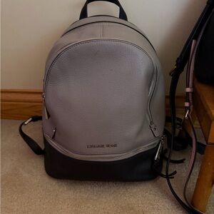 Michael Kors Two-Tone Leather Backpack